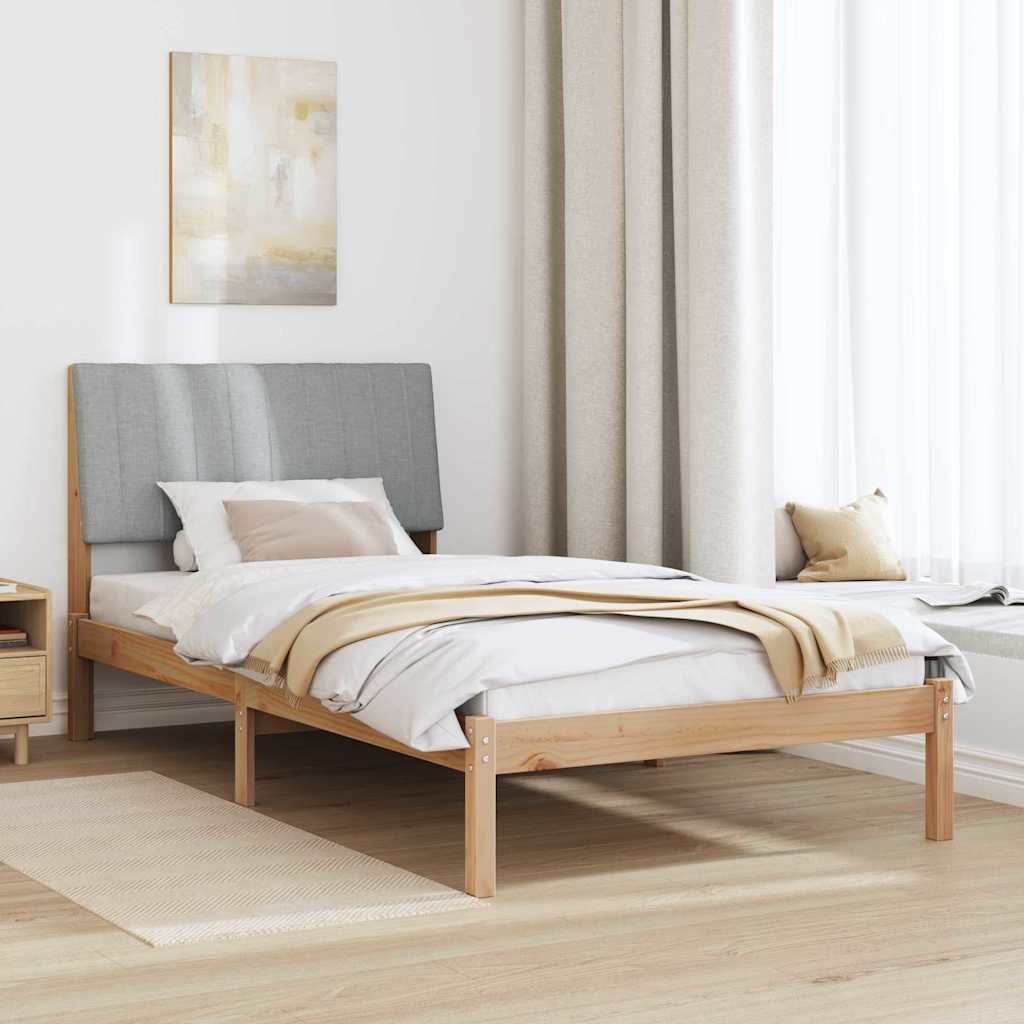 vidaXL Ramka łóżka Brązowy 100 x 200 cm Lite drewno sosnowe