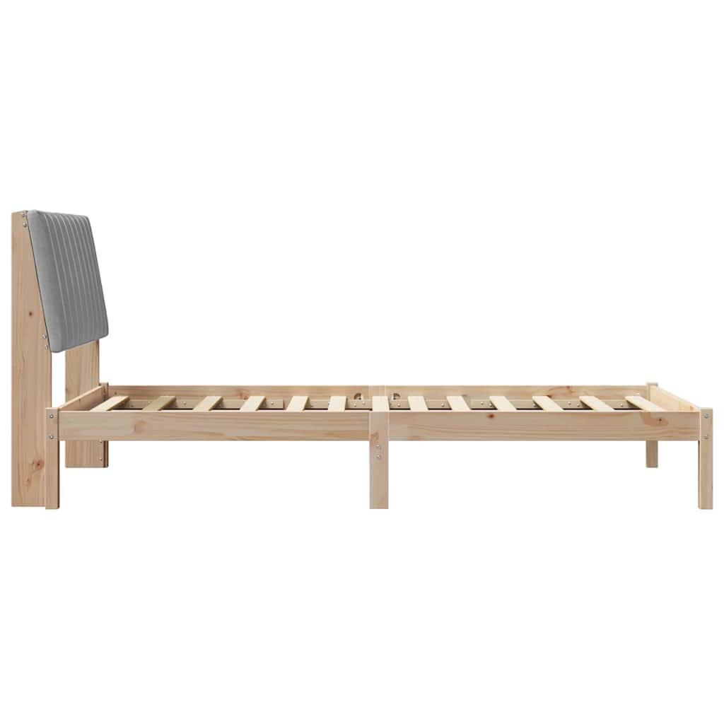 vidaXL Ramka łóżka Brązowy 100 x 200 cm Lite drewno sosnowe