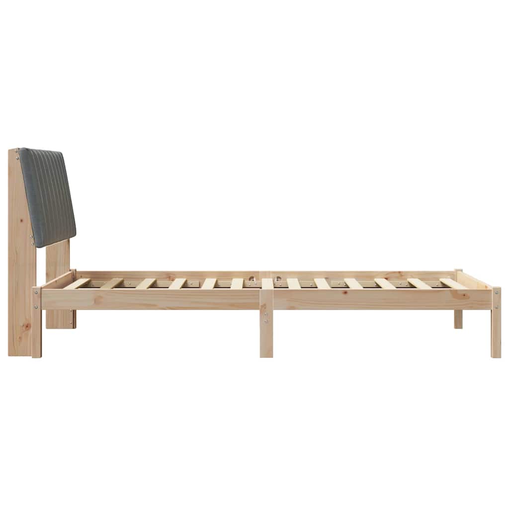 vidaXL Ramka łóżka Brązowy 100 x 200 cm Lite drewno sosnowe