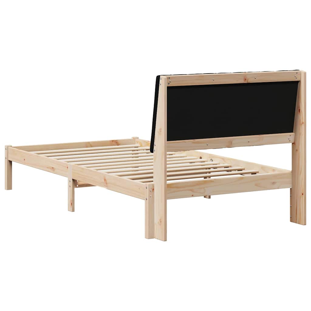 vidaXL Ramka łóżka Brązowy 100 x 200 cm Lite drewno sosnowe