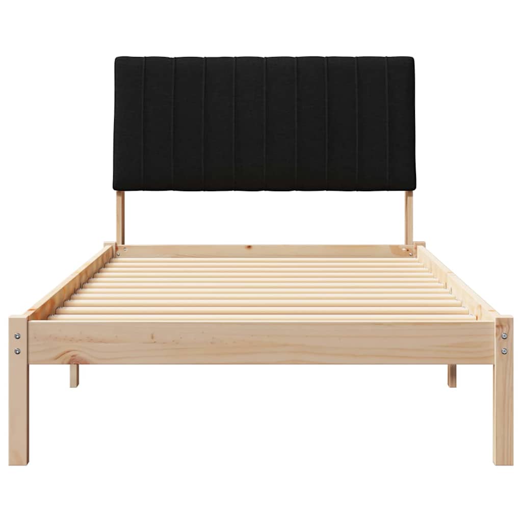 vidaXL Ramka łóżka Brązowy 100 x 200 cm Lite drewno sosnowe
