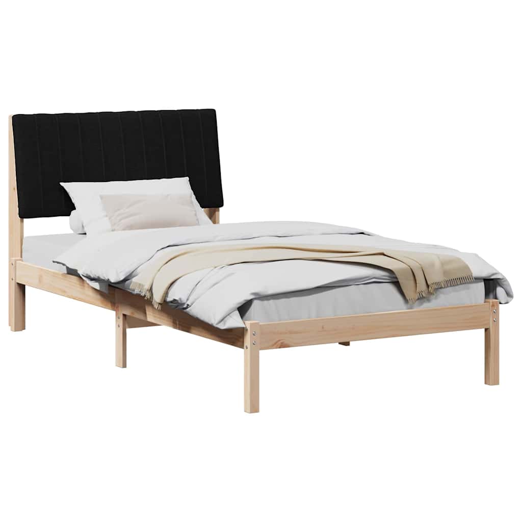 vidaXL Ramka łóżka Brązowy 100 x 200 cm Lite drewno sosnowe