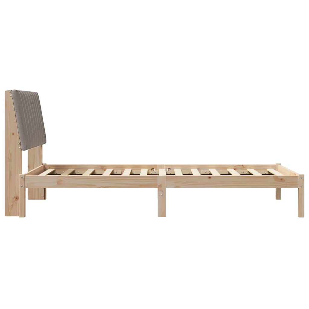 vidaXL Ramka łóżka Brązowy 100 x 200 cm Lite drewno sosnowe