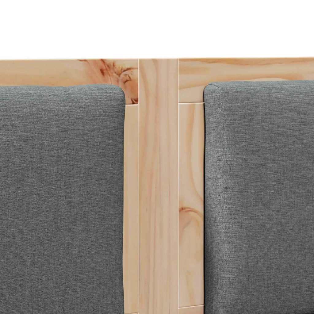 vidaXL Zagłówek Inny Brązowy 200 cm Lite drewno sosnowe