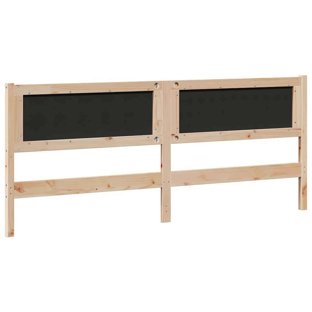 vidaXL Zagłówek Inny Brązowy 200 cm Lite drewno sosnowe