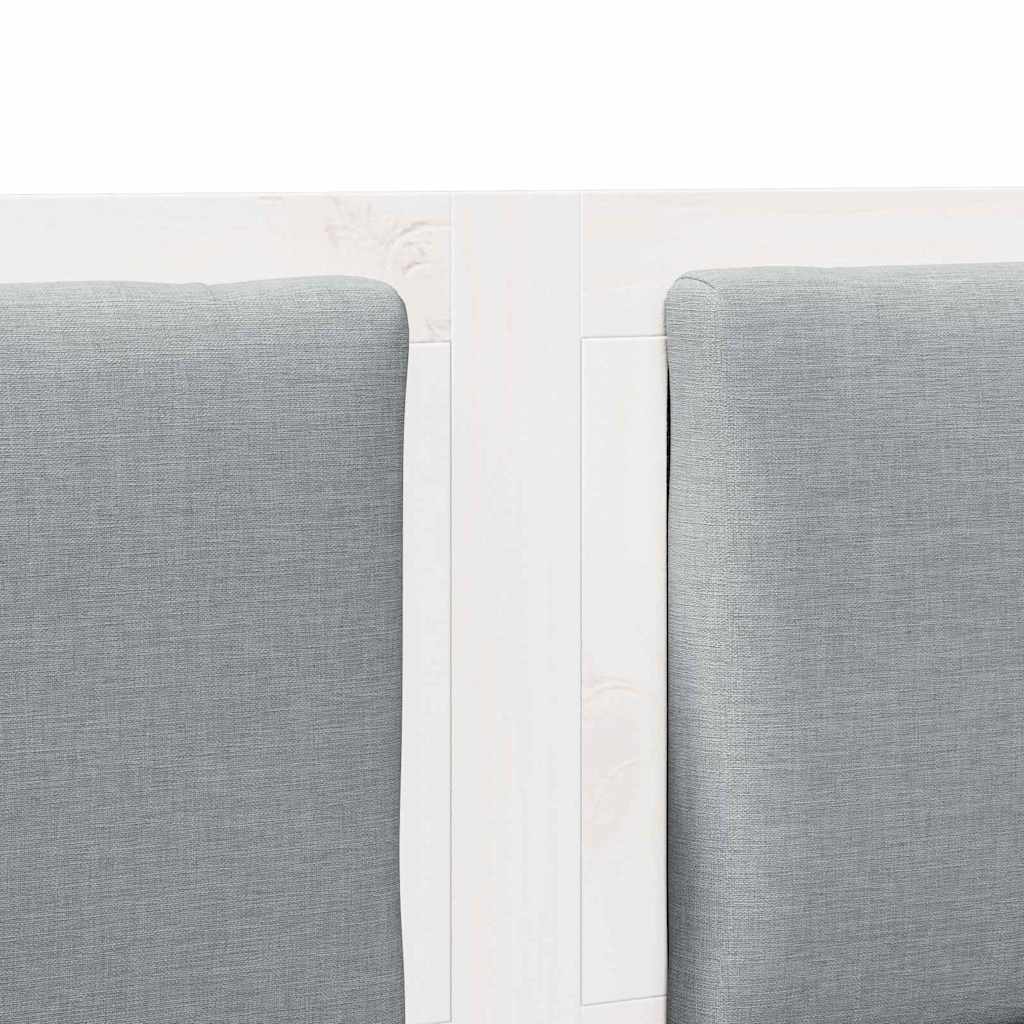 vidaXL Zagłówek Inny Biały 200 cm Lite drewno sosnowe