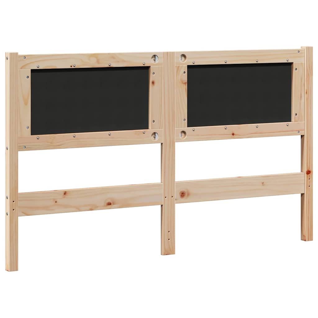 vidaXL Zagłówek Inny Brązowy 160 cm Lite drewno sosnowe