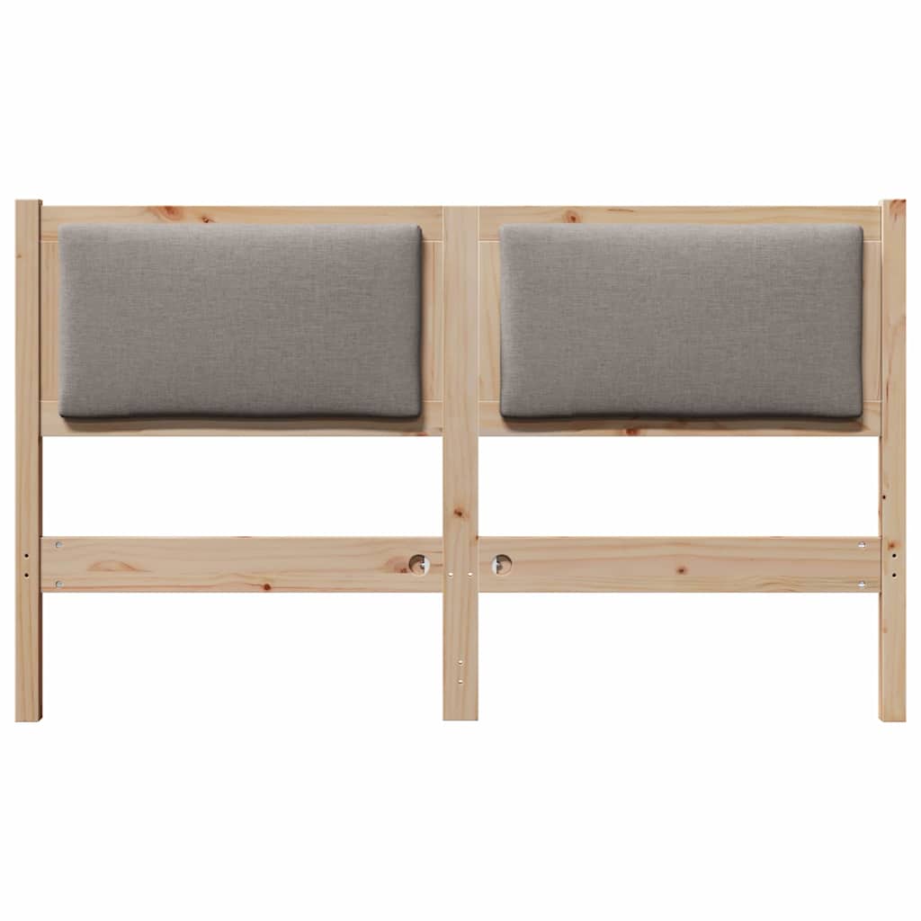 vidaXL Zagłówek Inny Brązowy 160 cm Lite drewno sosnowe
