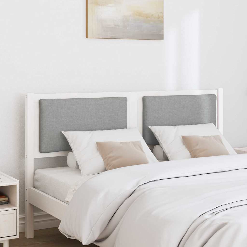vidaXL Zagłówek Inny Biały 160 cm Lite drewno sosnowe