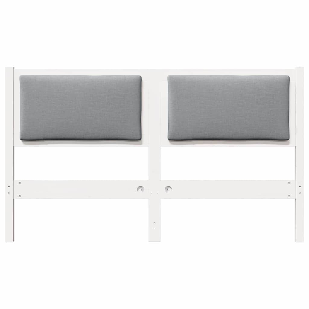 vidaXL Zagłówek Inny Biały 160 cm Lite drewno sosnowe