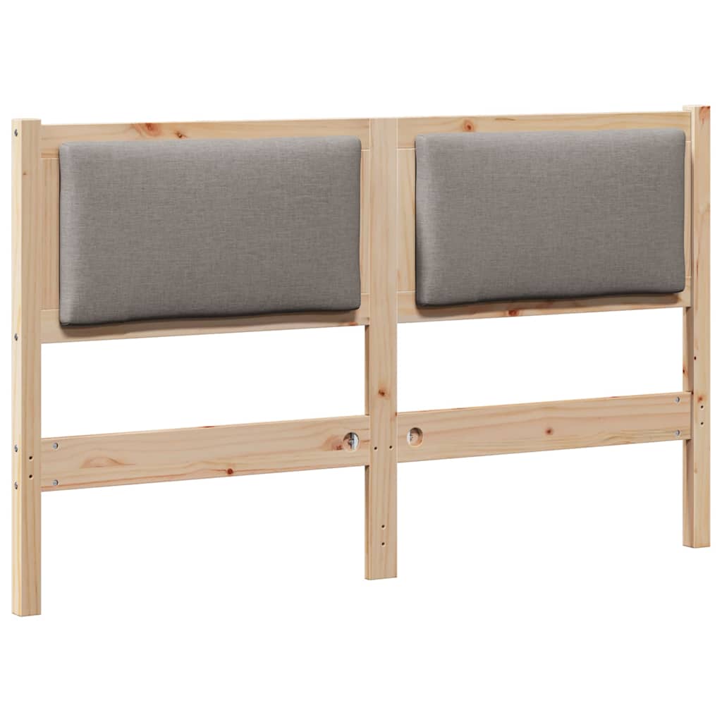 vidaXL Zagłówek Inny Brązowy 150 cm Lite drewno sosnowe