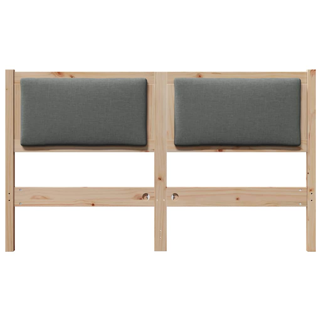 vidaXL Zagłówek Inny Brązowy 140 cm Lite drewno sosnowe