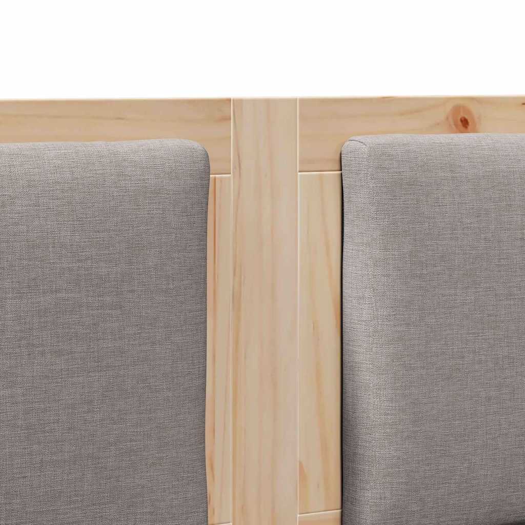 vidaXL Zagłówek Inny Brązowy 140 cm Lite drewno sosnowe