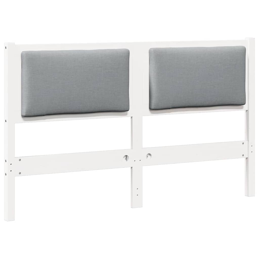 vidaXL Zagłówek Inny Biały 140 cm Lite drewno sosnowe