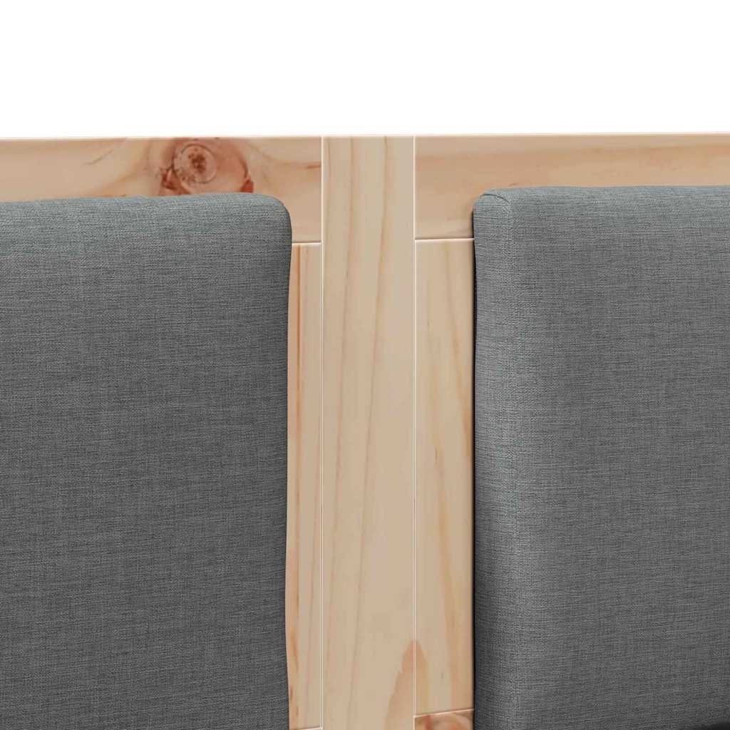 vidaXL Zagłówek Inny Brązowy 135 cm Lite drewno sosnowe