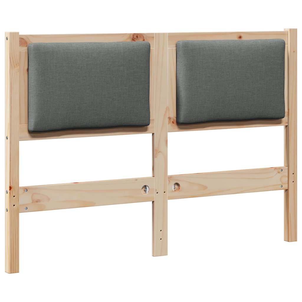 vidaXL Zagłówek Inny Brązowy 135 cm Lite drewno sosnowe