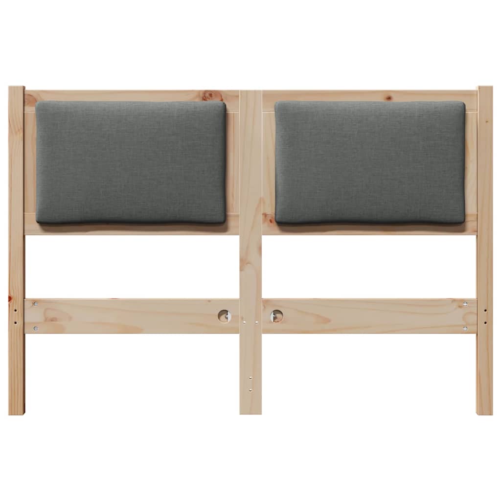 vidaXL Zagłówek Inny Brązowy 135 cm Lite drewno sosnowe