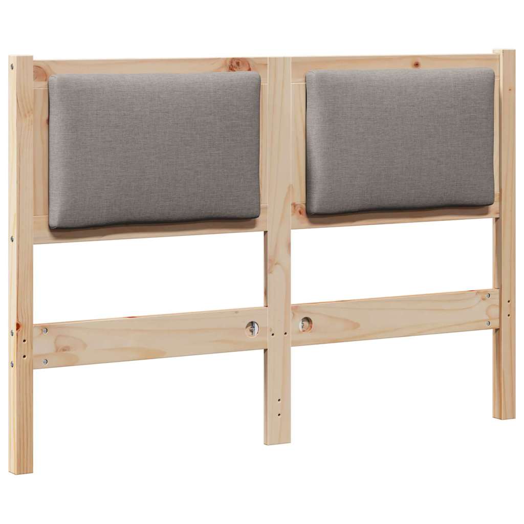 vidaXL Zagłówek Inny Brązowy 135 cm Lite drewno sosnowe