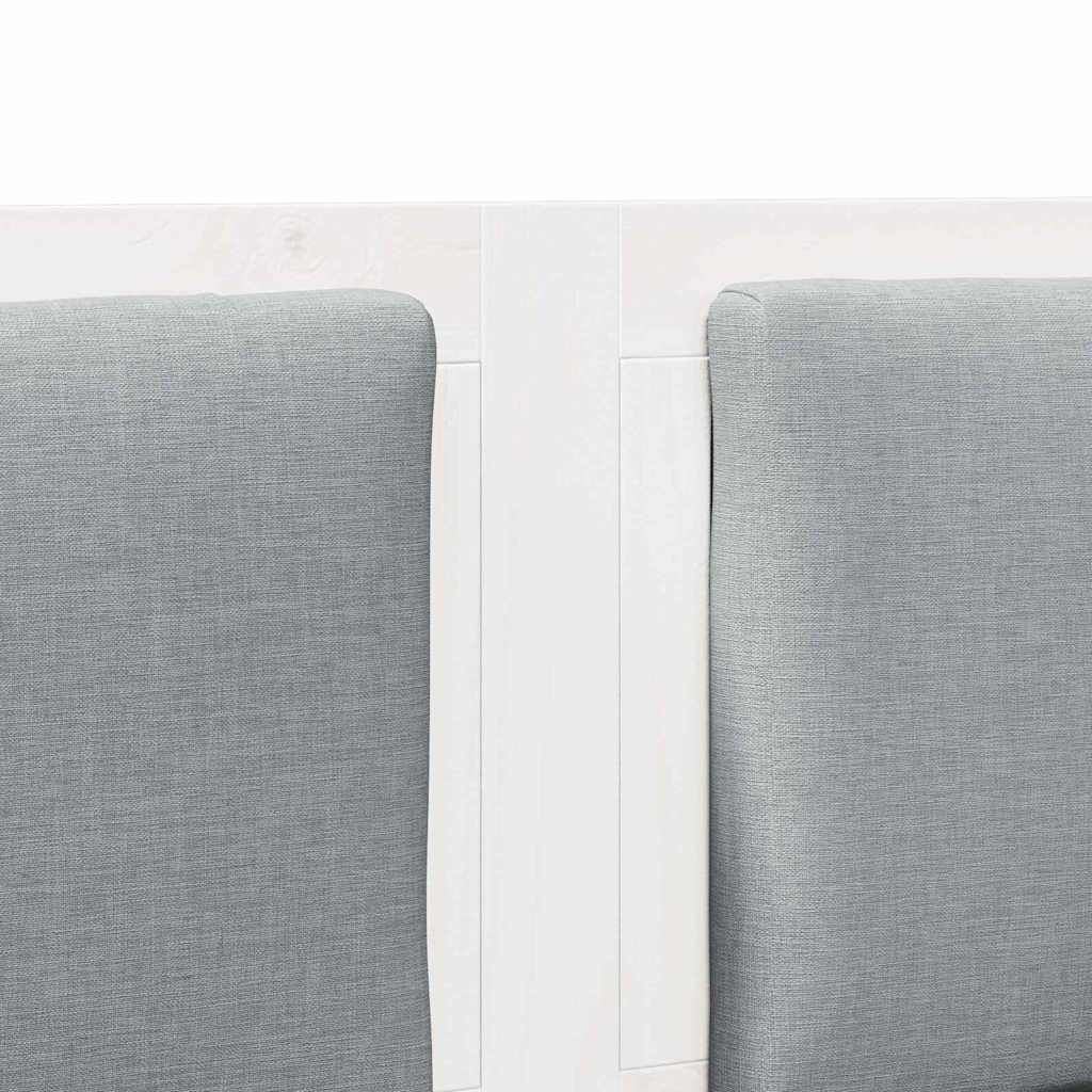 vidaXL Zagłówek Inny Biały 135 cm Lite drewno sosnowe