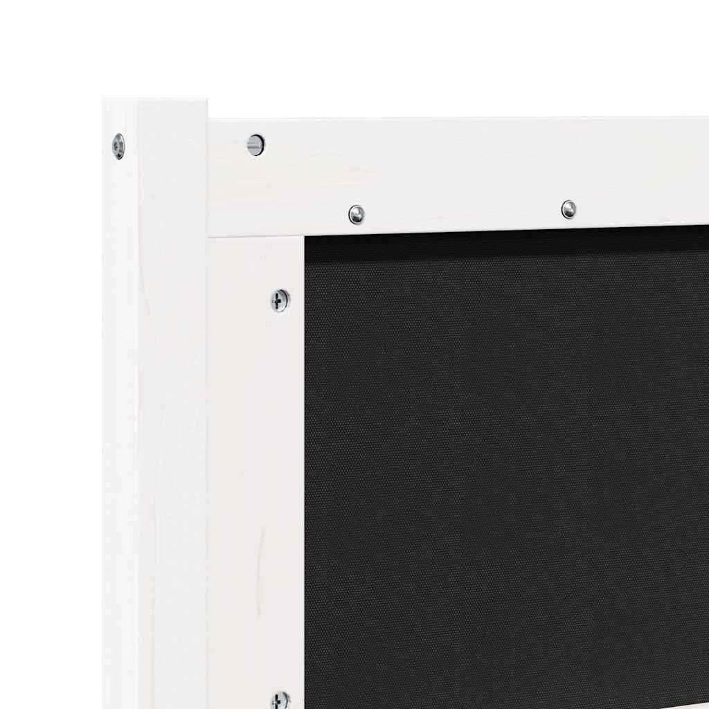 vidaXL Zagłówek Inny Biały 135 cm Lite drewno sosnowe