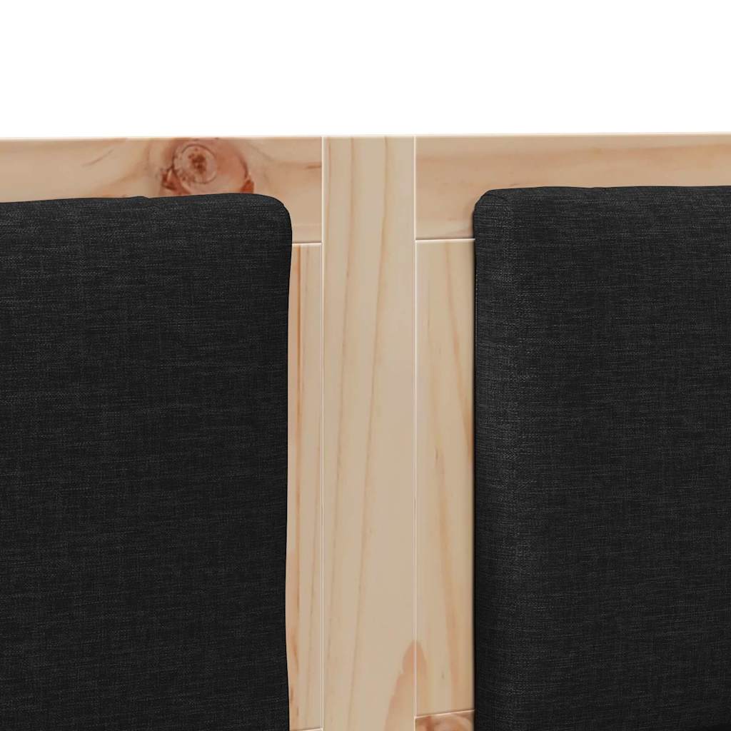 vidaXL Zagłówek Inny Brązowy 120 cm Lite drewno sosnowe