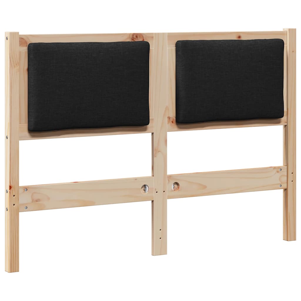 vidaXL Zagłówek Inny Brązowy 120 cm Lite drewno sosnowe