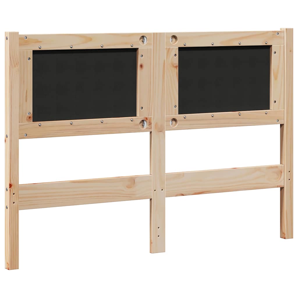 vidaXL Zagłówek Inny Brązowy 120 cm Lite drewno sosnowe