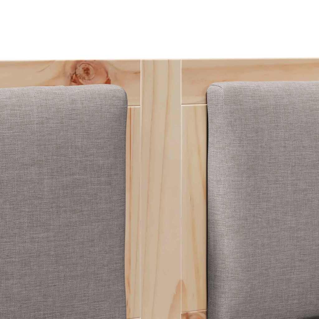 vidaXL Zagłówek Inny Brązowy 120 cm Lite drewno sosnowe