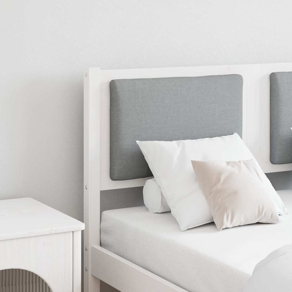 vidaXL Zagłówek Inny Biały 120 cm Lite drewno sosnowe