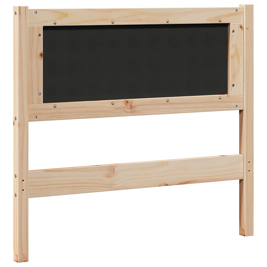 vidaXL Zagłówek Inny Brązowy 90 cm Lite drewno sosnowe