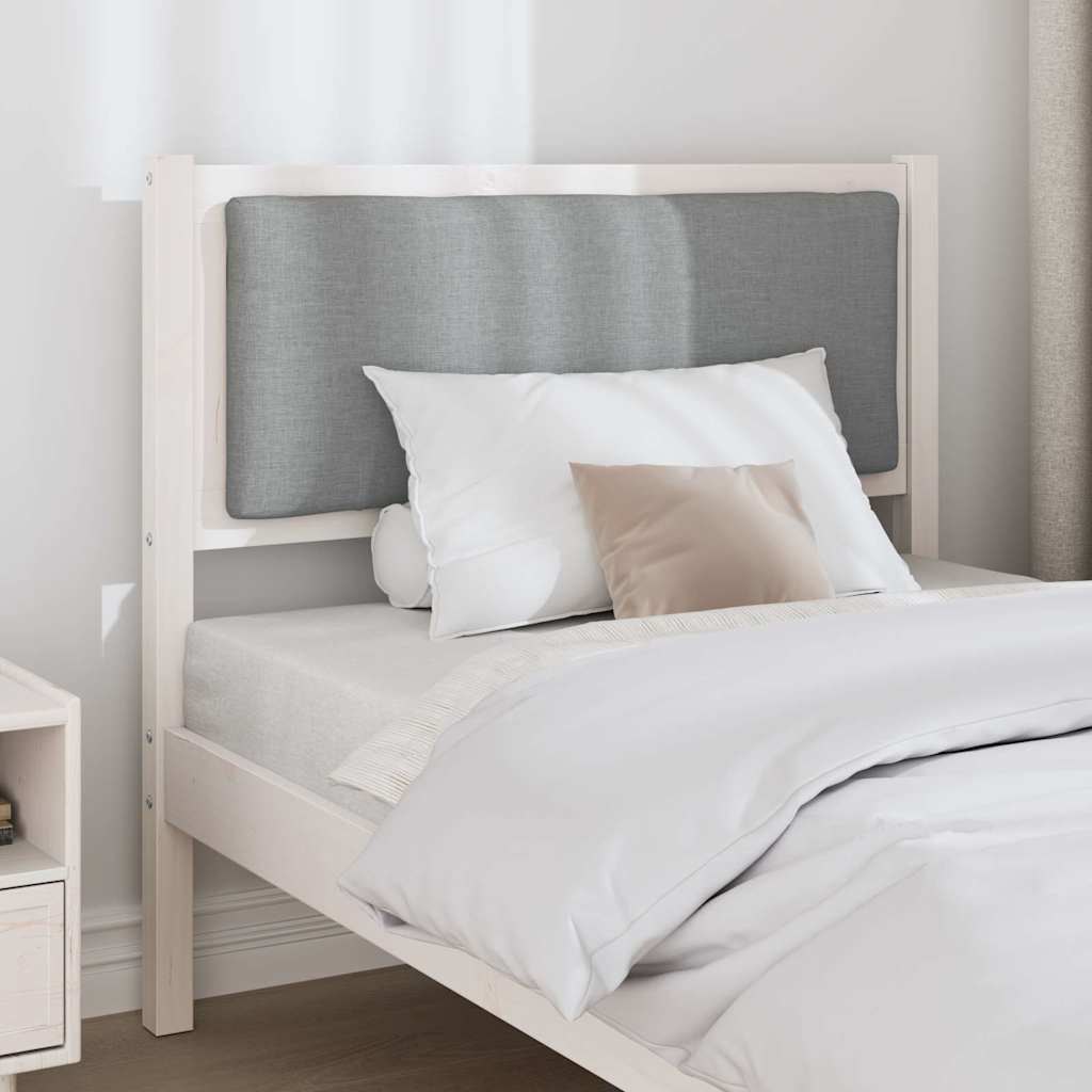 vidaXL Zagłówek Inny Biały 90 cm Lite drewno sosnowe
