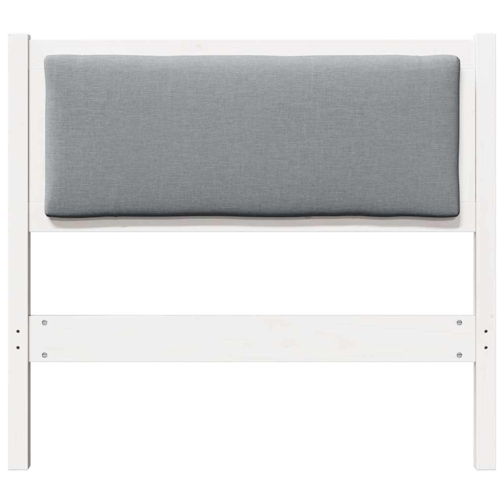 vidaXL Zagłówek Inny Biały 90 cm Lite drewno sosnowe