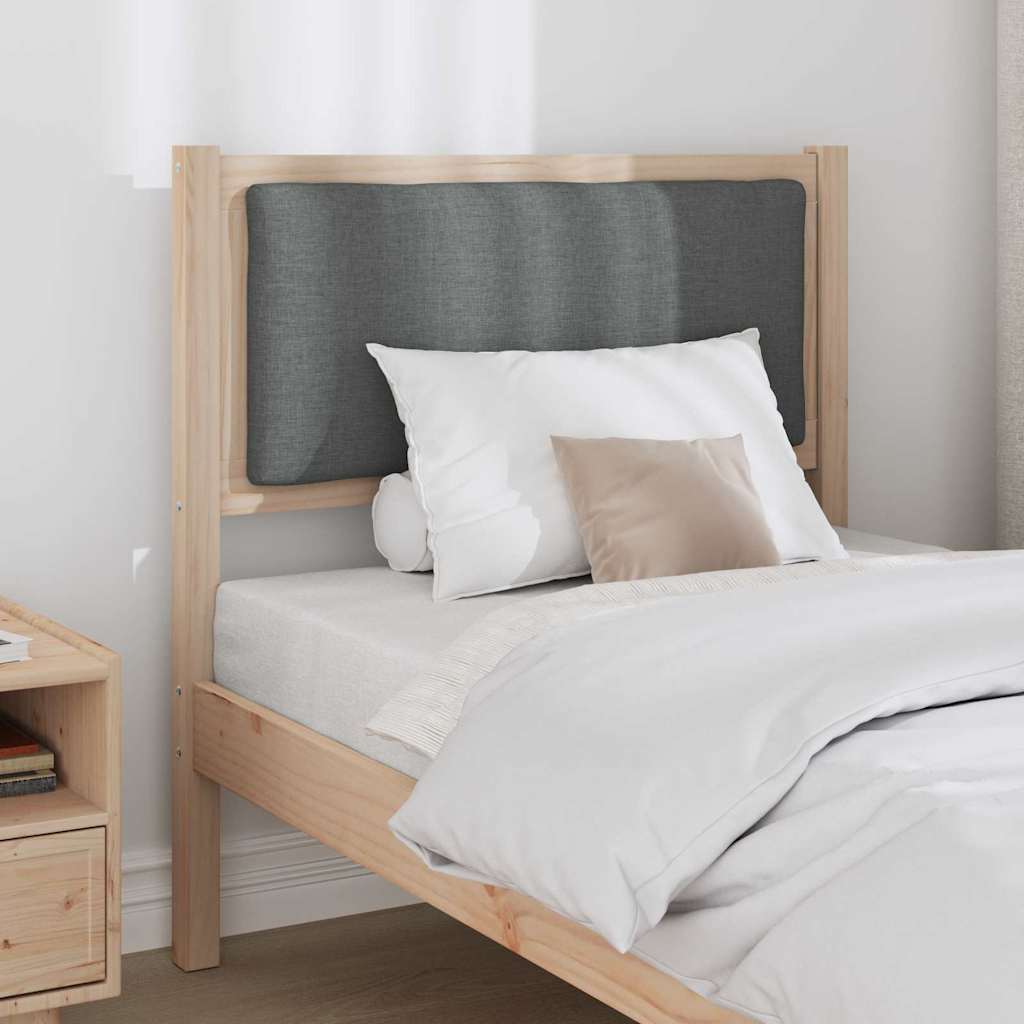 vidaXL Zagłówek Inny Brązowy 80 cm Lite drewno sosnowe