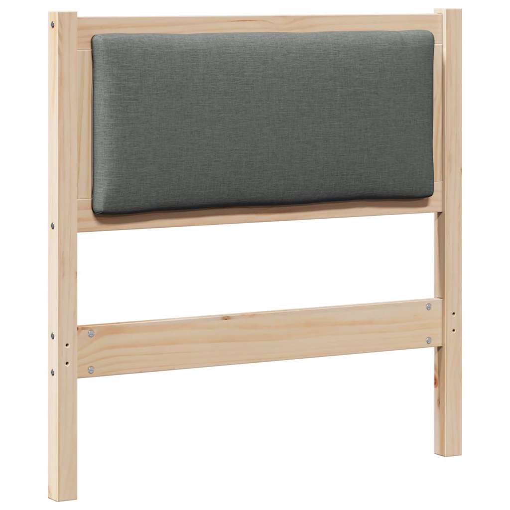vidaXL Zagłówek Inny Brązowy 80 cm Lite drewno sosnowe