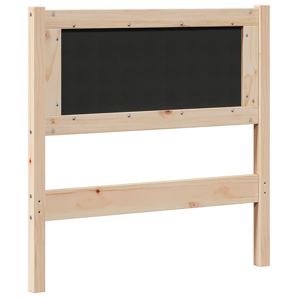 vidaXL Zagłówek Inny Brązowy 80 cm Lite drewno sosnowe