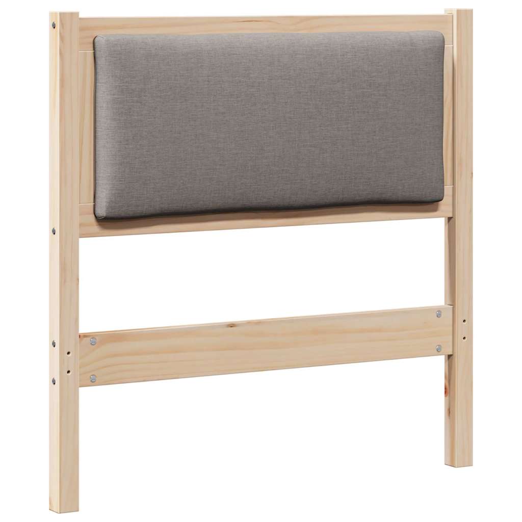vidaXL Zagłówek Inny Brązowy 80 cm Lite drewno sosnowe