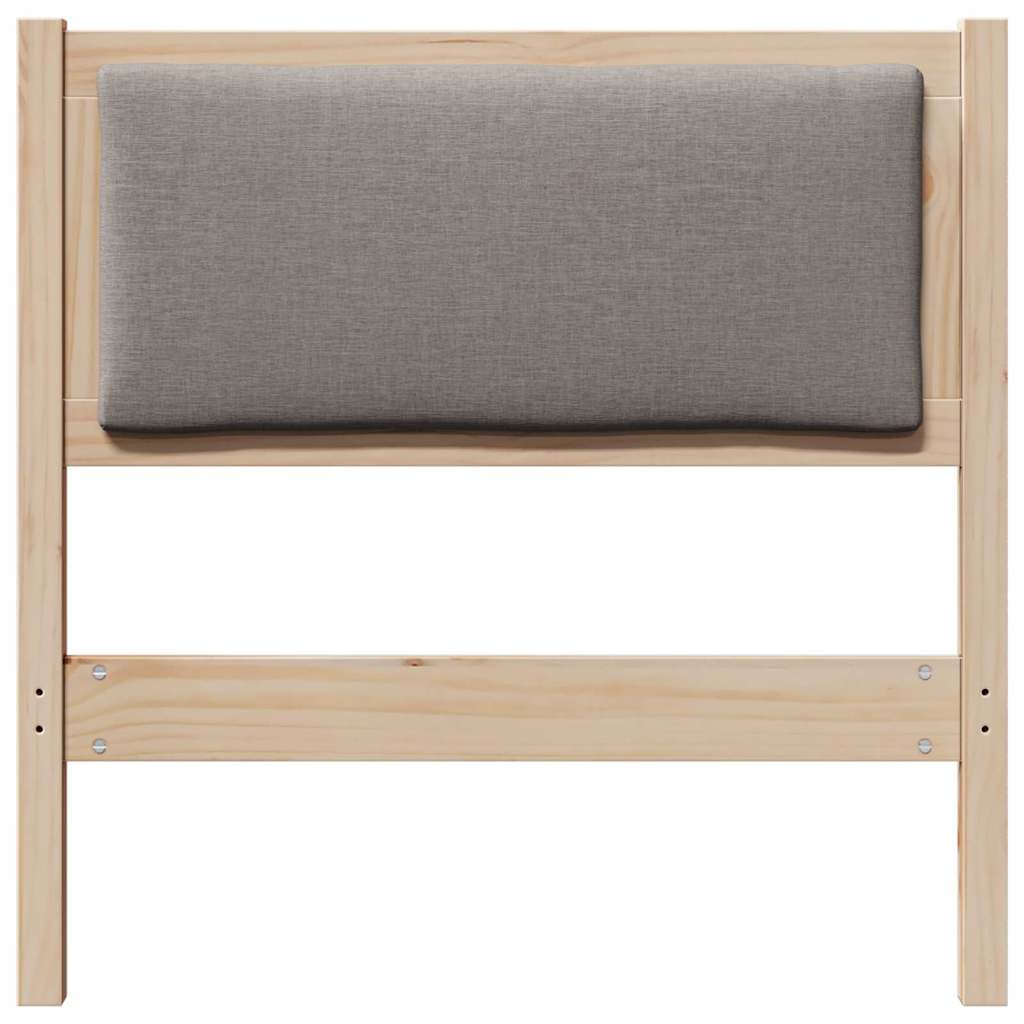 vidaXL Zagłówek Inny Brązowy 80 cm Lite drewno sosnowe