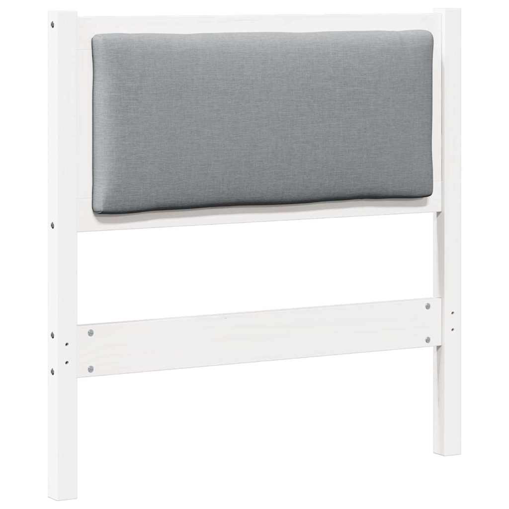 vidaXL Zagłówek Inny Biały 80 cm Lite drewno sosnowe