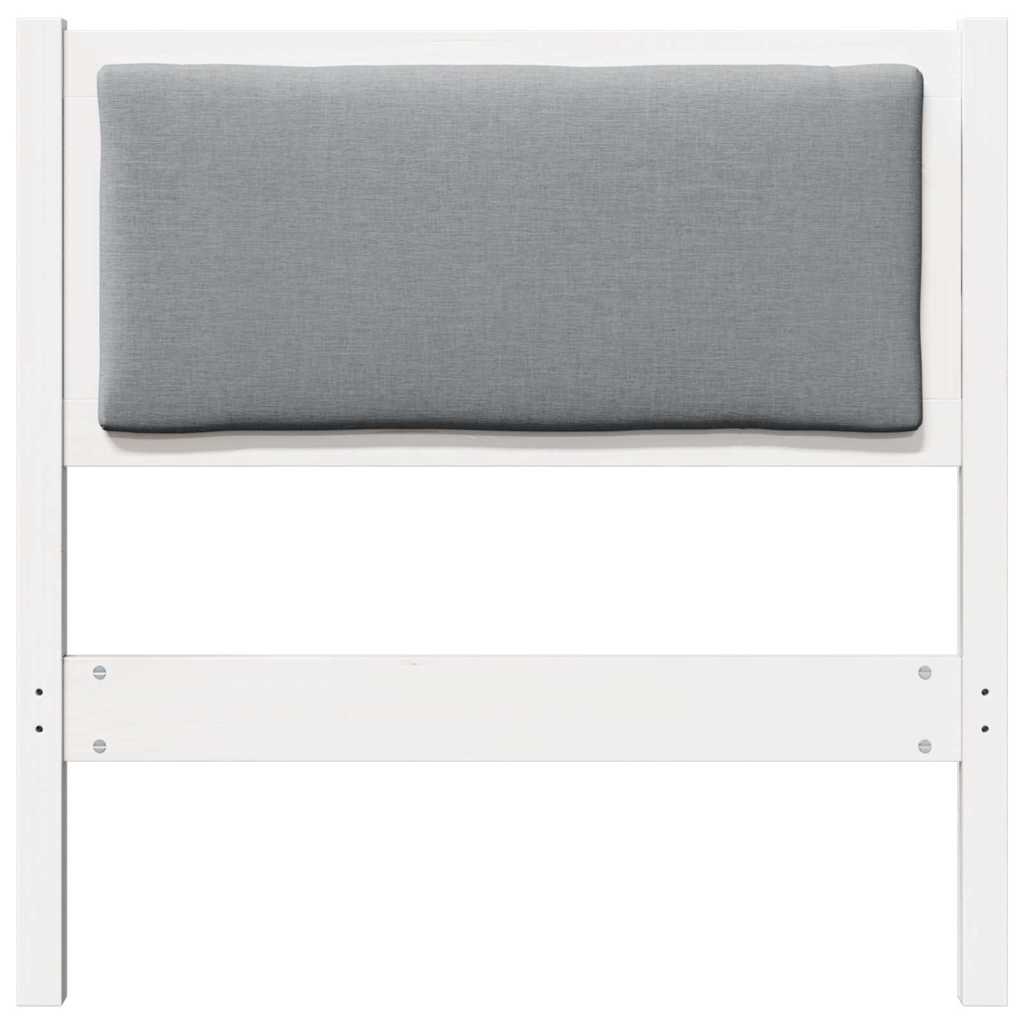 vidaXL Zagłówek Inny Biały 80 cm Lite drewno sosnowe