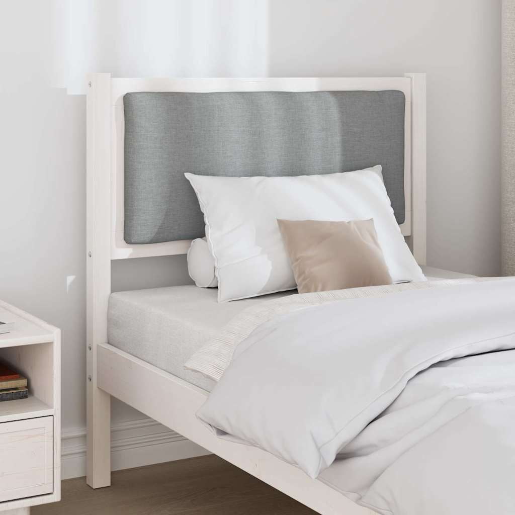 vidaXL Zagłówek Inny Biały 75 cm Lite drewno sosnowe