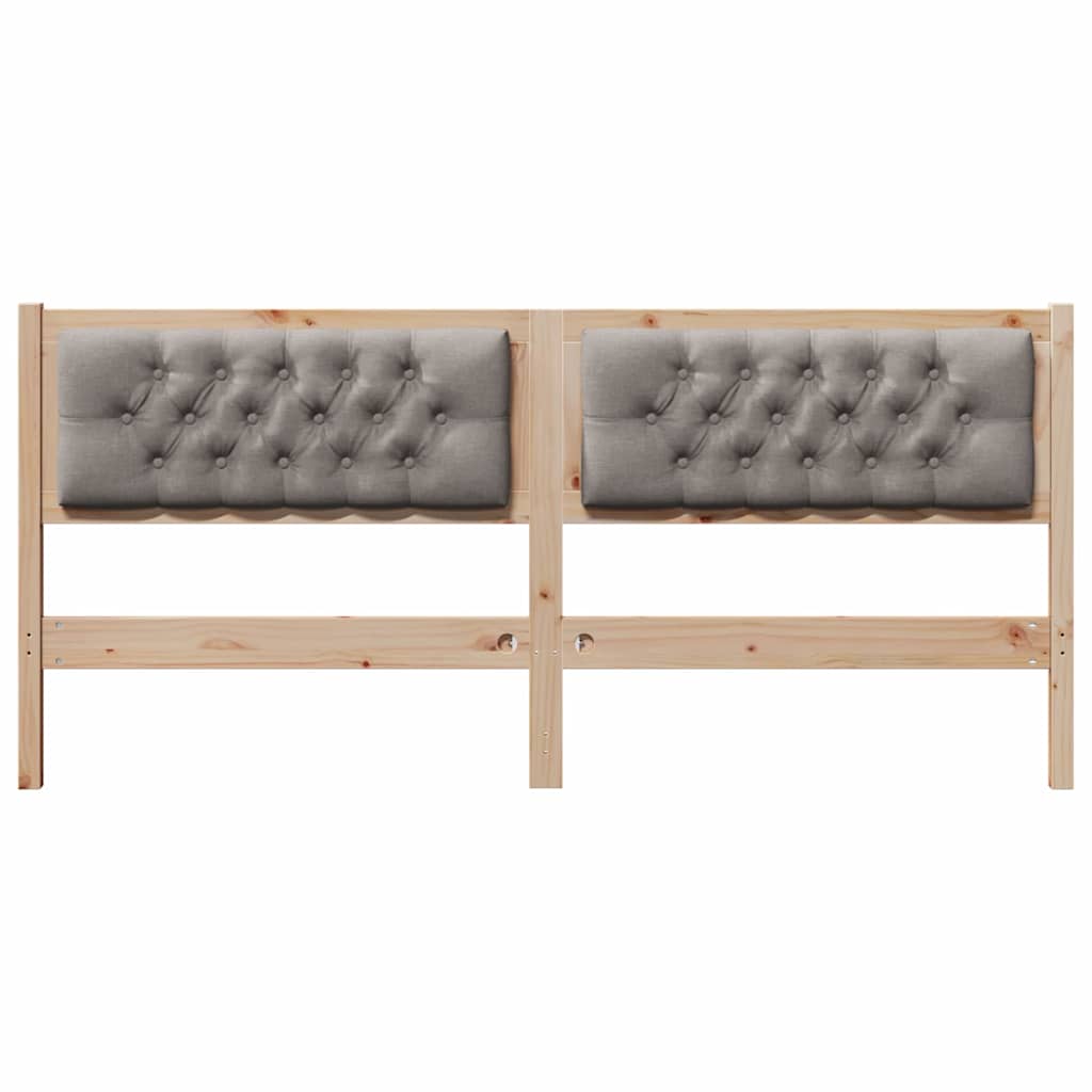 vidaXL Zagłówek Inny Brązowy i taupe 180 cm Lite drewno sosnowe