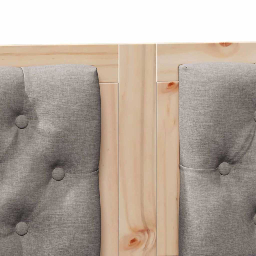 vidaXL Zagłówek Inny Brązowy i taupe 160 cm Lite drewno sosnowe