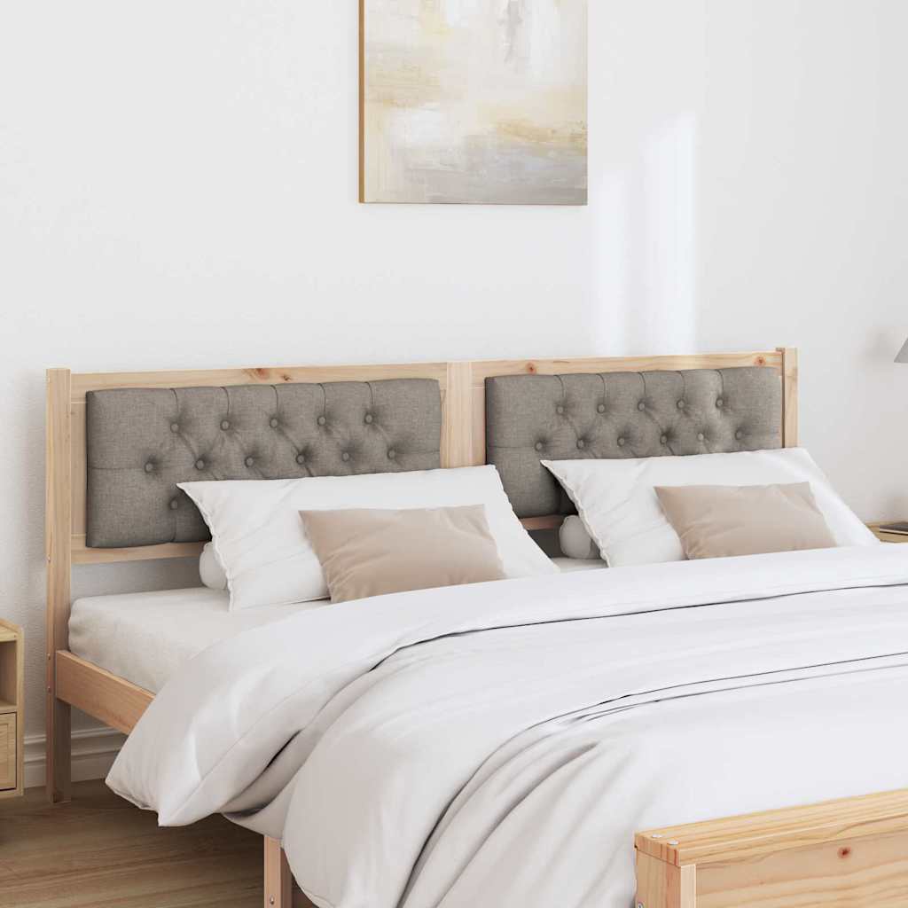vidaXL Zagłówek Inny Brązowy i taupe 160 cm Lite drewno sosnowe