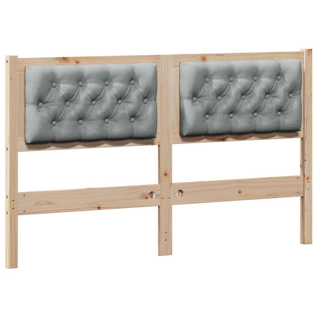 vidaXL Zagłówek Inny Brązowy i jasnoszary 150 cm Lite drewno sosnowe
