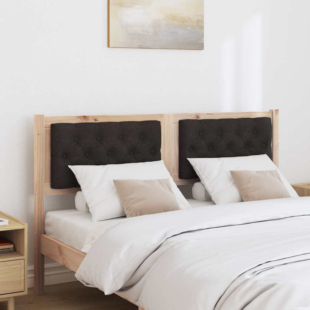 vidaXL Zagłówek Inny brązowo-czarny 150 cm Lite drewno sosnowe