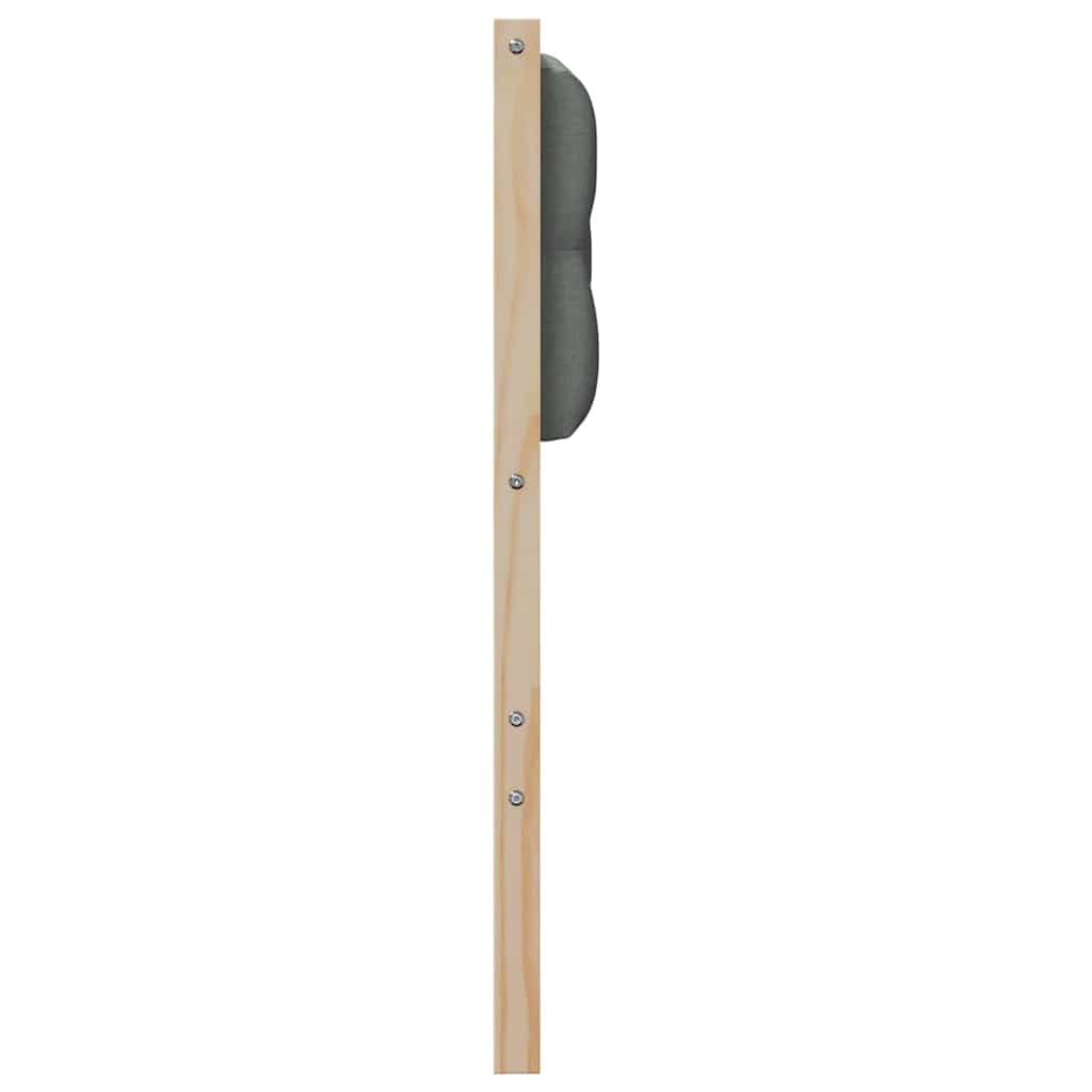 vidaXL Zagłówek Inny brązowy i ciemnoszary 135 cm Lite drewno sosnowe