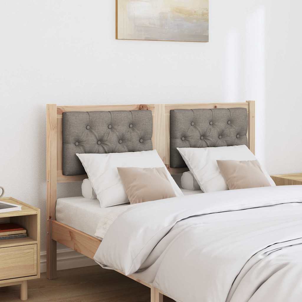 vidaXL Zagłówek Inny Brązowy i taupe 135 cm Lite drewno sosnowe