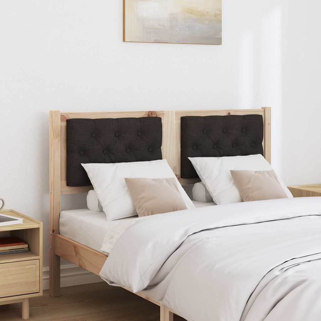 vidaXL Zagłówek Inny brązowo-czarny 120 cm Lite drewno sosnowe