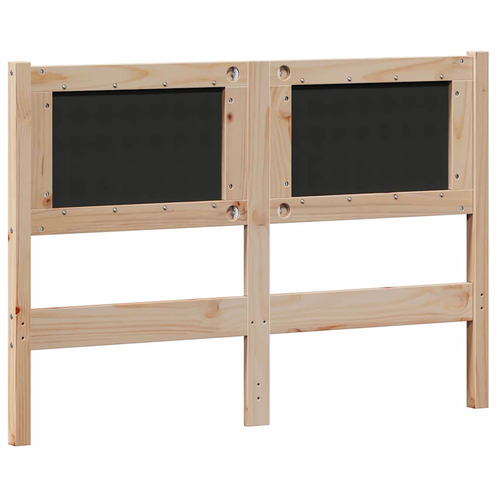 vidaXL Zagłówek Inny Brązowy i taupe 120 cm Lite drewno sosnowe