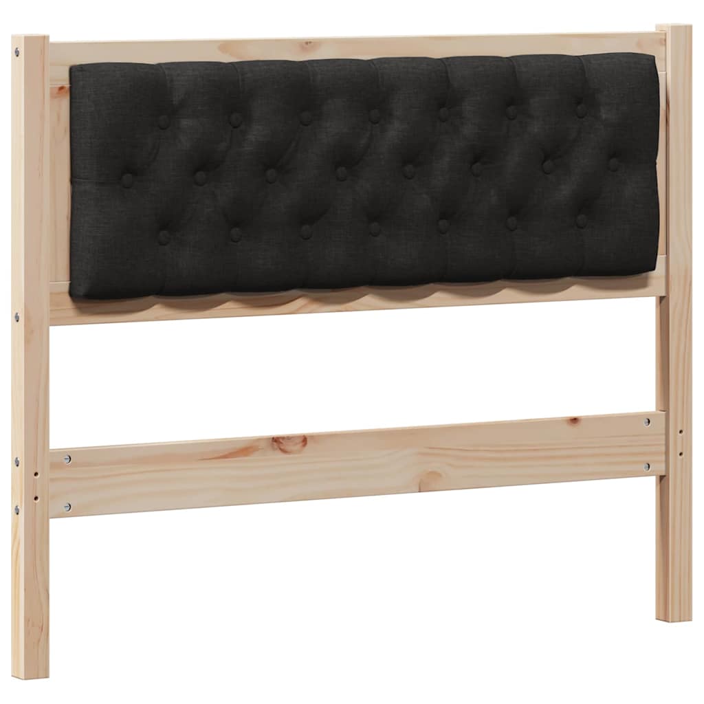 vidaXL Zagłówek Inny brązowo-czarny 100 cm Lite drewno sosnowe